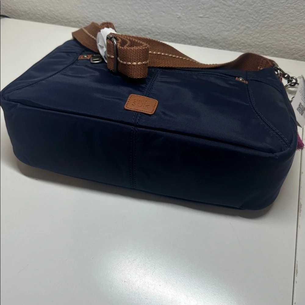The Sak Esperato Nylon Hobo Crossbody Navy NWT - Picture 8 of 11